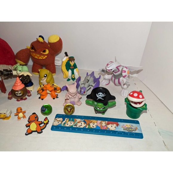 Mixed Lot Pokemon Angry Bird Toys Figures Plushies Super Mario Vintage Rare - Picture 11 of 11
